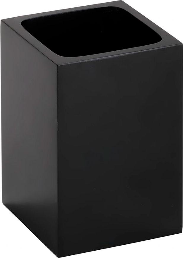Стакан настольный, квадр., (цв.черный матовый), Gamma ZZ