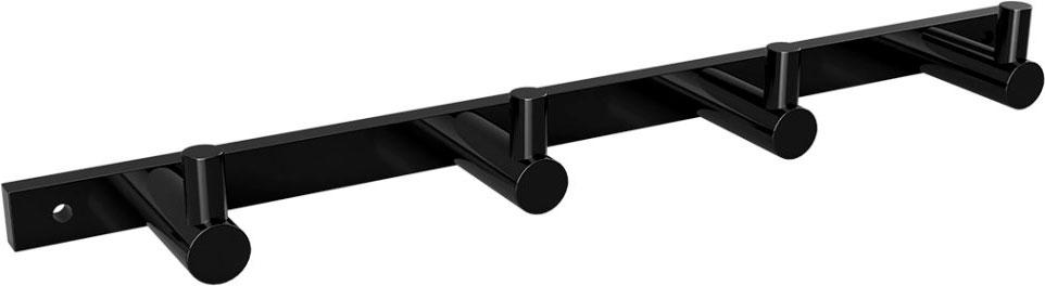 Крючок (планка с 4-мя крючками),  (цв. черный матовый), Dark ZZ