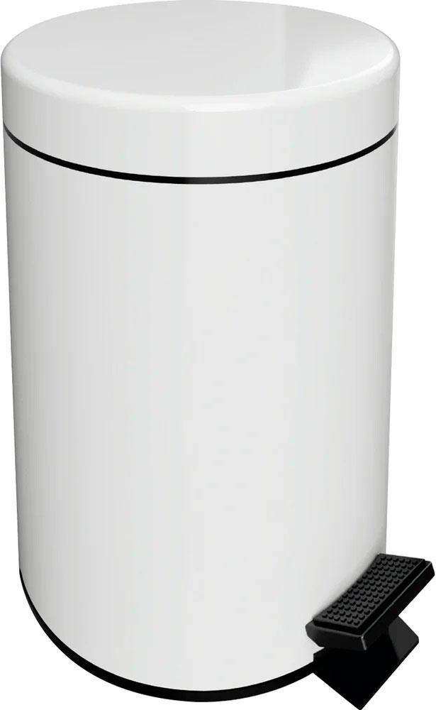 Ведро мусорное 5л, (цв. белый), Hotel ZZ