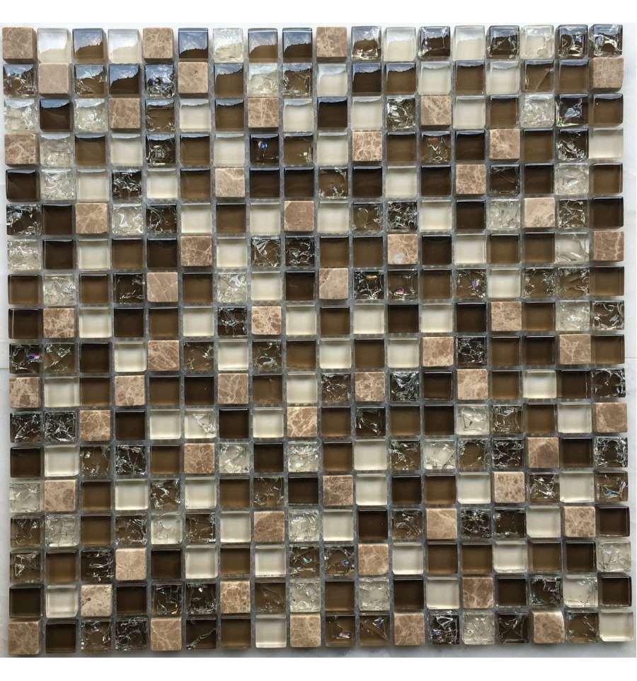 Мозаика из стекла на сетке SK10-058 ZZ |30x30