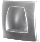 Блок управления смывом для писсуаров, с клавишей хром матовый XX