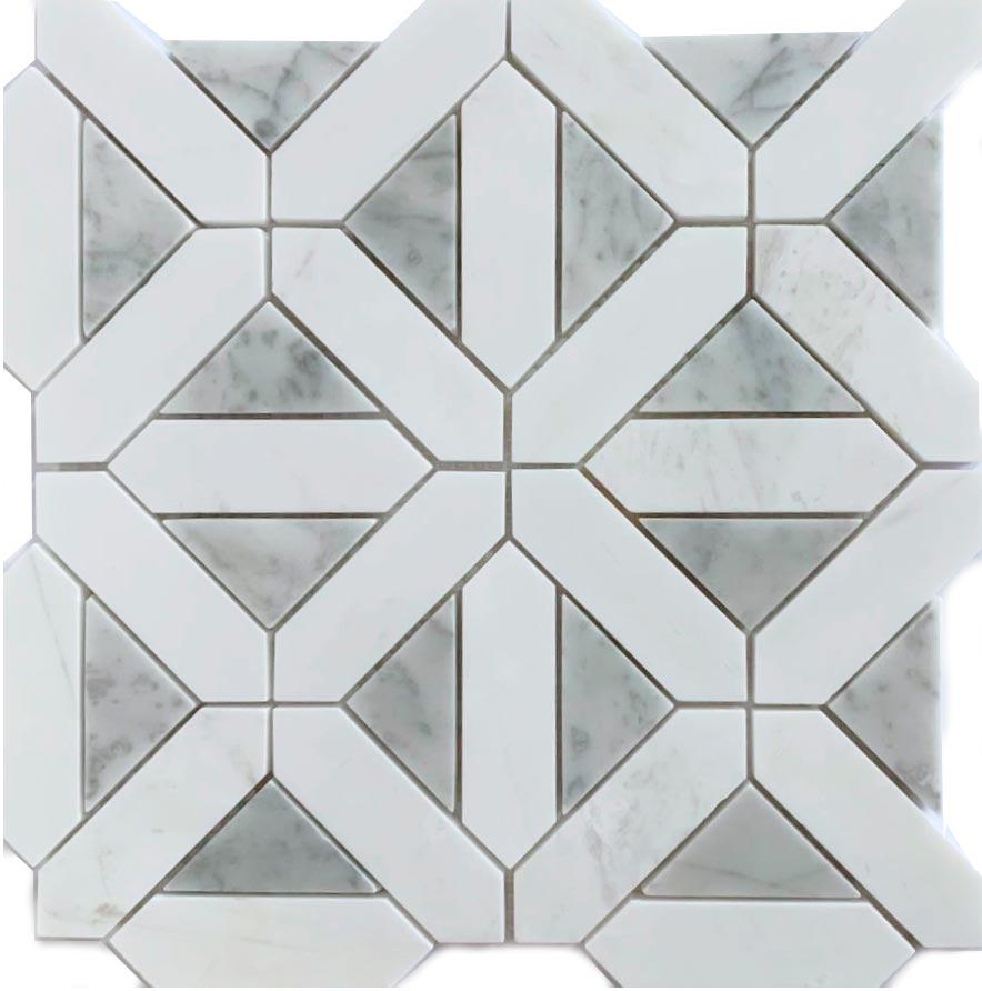 Мозаика из камня на сетке М20-393-Р ZZ 30.5x30.5