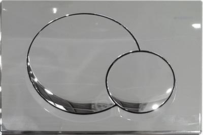 Клавиша двойного смыва "Samba" (хр.глянц./пластик) XX