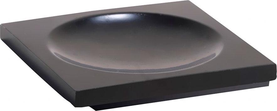 Мыльница настольная, квадр., (цв. черный матовый), Gamma ZZ
