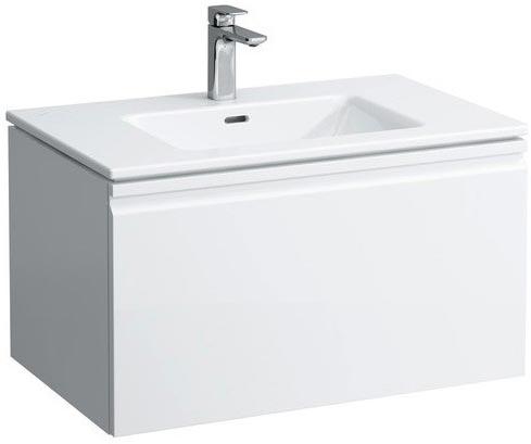 Раковина 800х500мм с 1 отв.д/смес. + шкафчик с выдв.ящиком, сифон в компл. (цв.белый матов.), Laufen Pro S ZZ