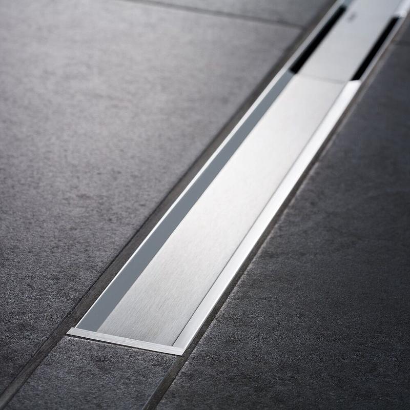 Крышка душевого канала, 90-130cм, (потёртый / нерж. металл), (без душ.лотка арт.154.150.00.1 или 154.152.00.1), CleanLine20 ZZ