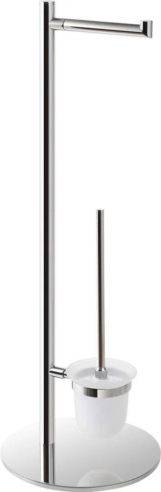 Ерш напольный, с держателем т/б, (цв.хром), Omega ZZ