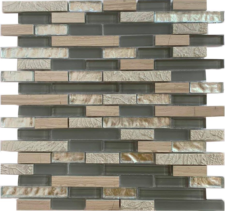 Мозаика из стекла на сетке SK10-206 ZZ 30x30