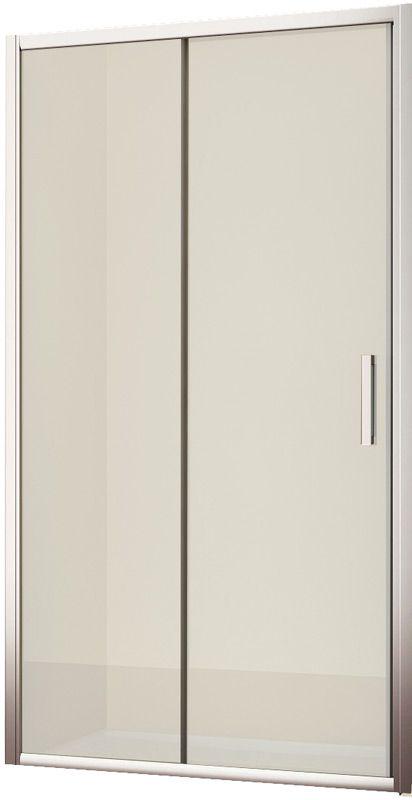 Дверь для душа в нишу 1400х1950мм, сдвижная, с неподвиж.сегментом, вход справа/слева 600мм, (стекло прозр. Easy Clean 6мм, профиль цв.хром), Ystad ZZ