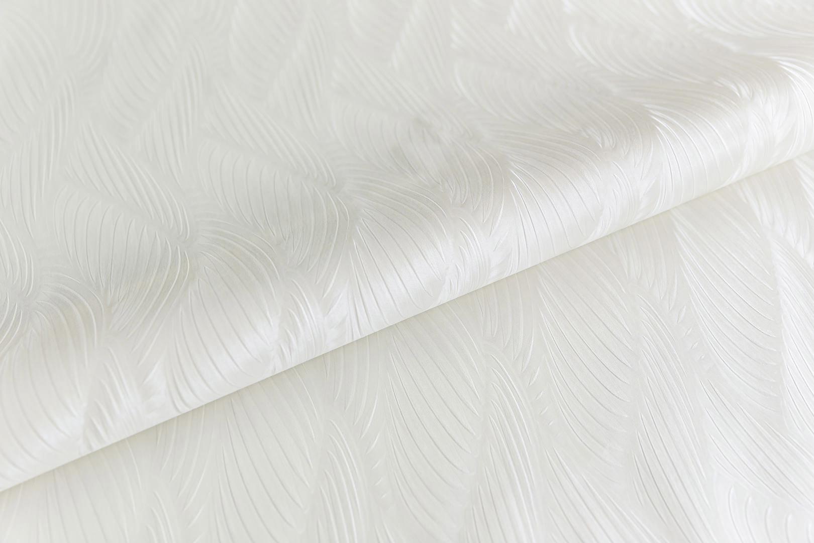 Обои виниловые Трессаж мотив, белый  ZZ