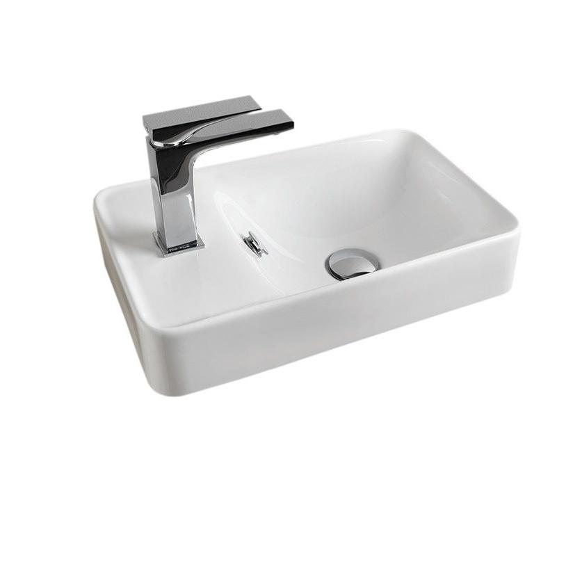 Рукомойник 450х275мм, с 1 отв.д/смесит. справа, с переливом, без крепл., (цв. белый), Savon ZZ