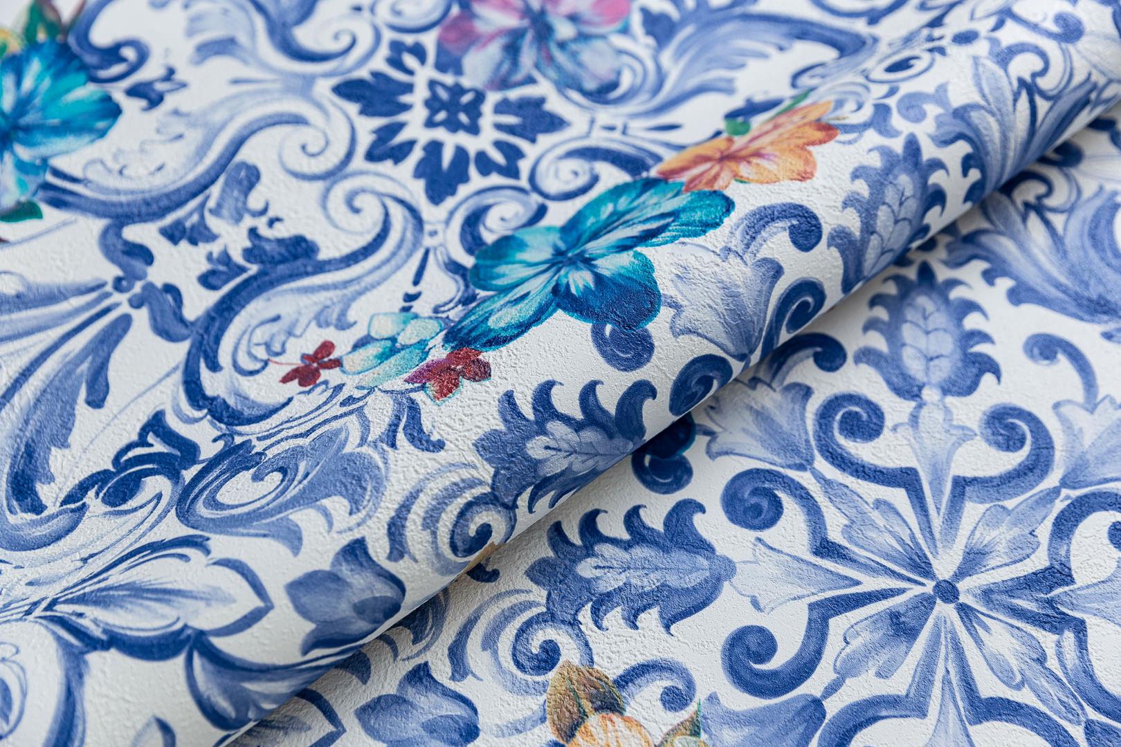 Обои виниловые Азулежу мотив, цветной ZZ