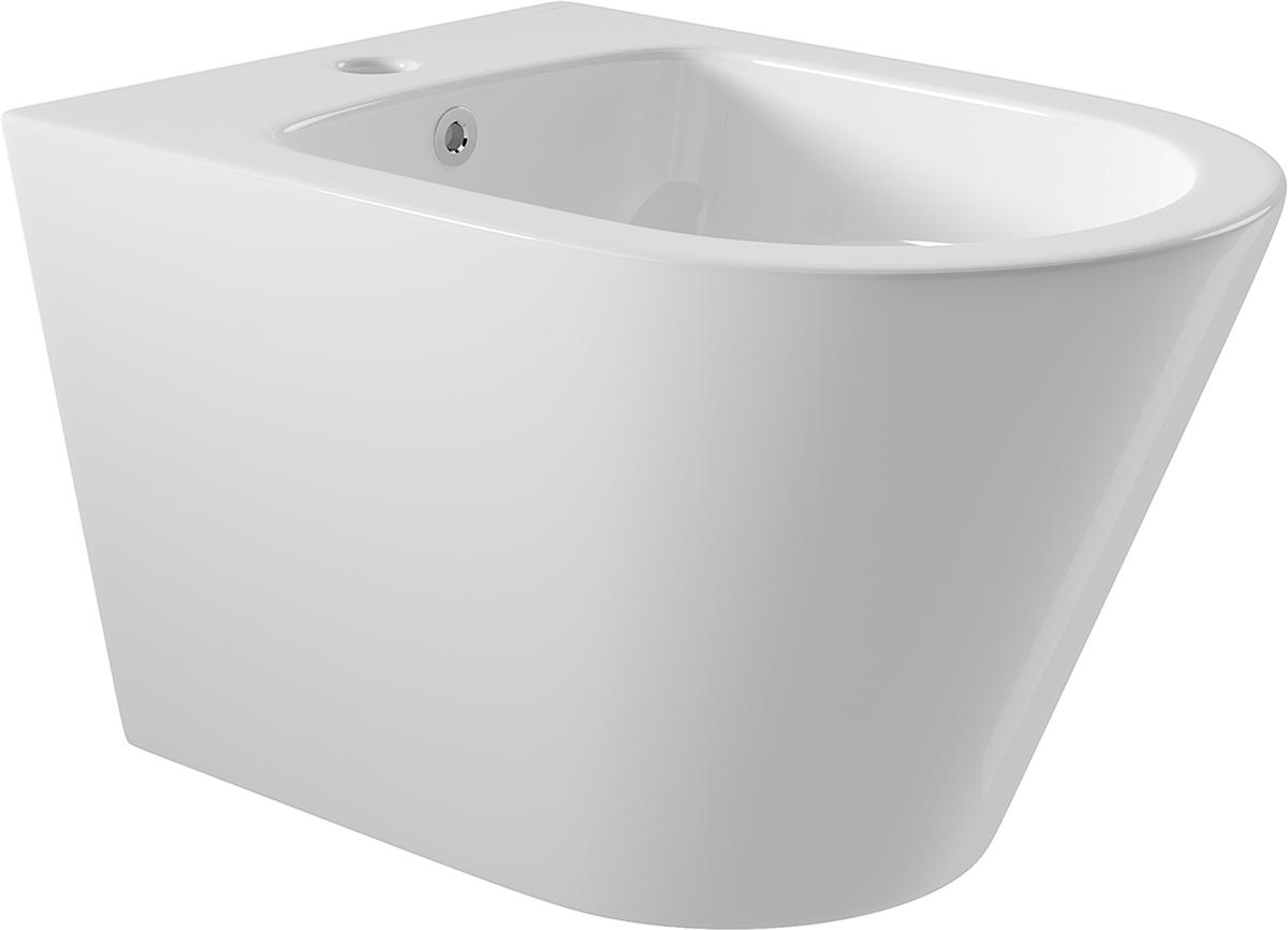 Биде подвесное 525х365мм, крепёж в компл., (цв.белый глянец), Cone ZZ