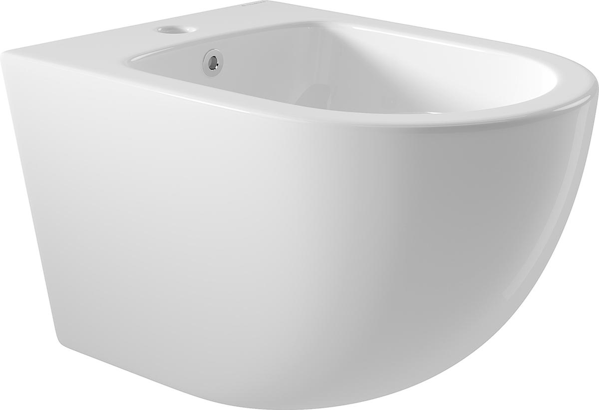 Биде подвесное 525х365мм, крепёж в компл., (цв.белый глянец), Ovo