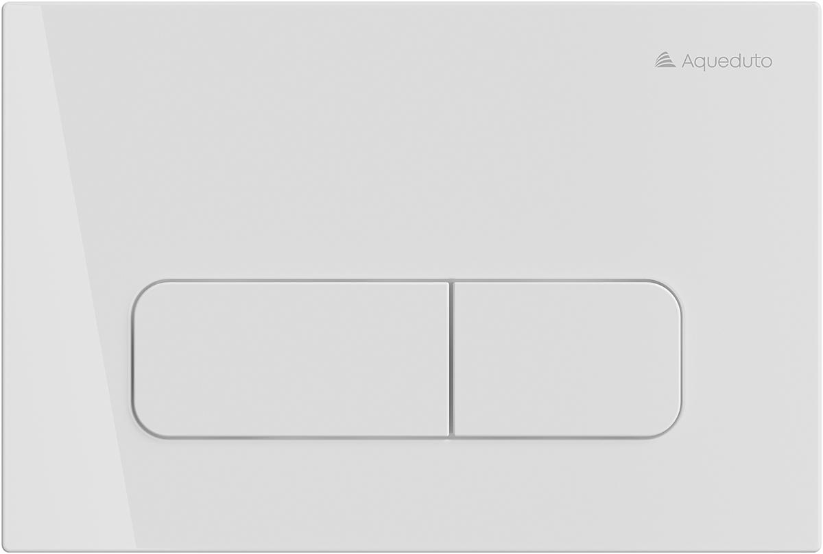 Клавиша двойного смыва для инстал., д/унитаза, (пластик цв.белый глянец), Forma