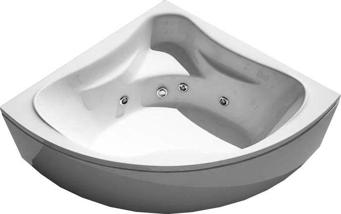 Ванна 150х150хh58,5(49)см, эл/кнопки "GNT"., гидромас., аэромас.,мас спины, мас ног 4 форс., хромотерапия, слив/перелив и панель в комп., Galateya ZZ