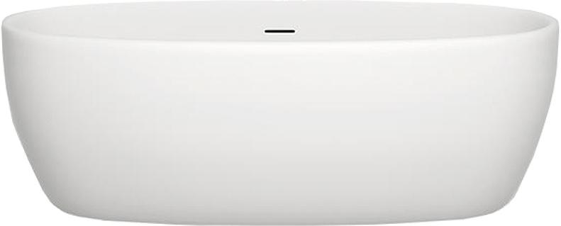 Ванна 1700х850хh580мм,отдельност, литой камень S-Stone матовый, интегрированный слив-прелив, донный клапан "Up&Down" в цвет ванны, Luce ZZ