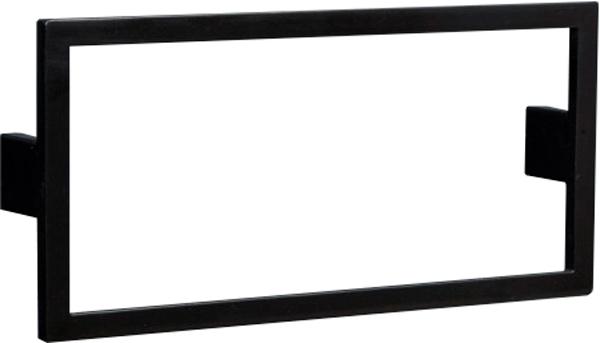 Ручка для тумбы/пенала, 168х80х25мм, (металл цв.черный), Nero Cubo ZZ