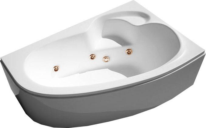 Ванна Talia (левая) "Массаж стандарт",г/м,спин.массаж, массаж ног 2 форс., 170х110х58,5см, на раме, слив/перел, панель в комп.(фурнитура ЦВ.БРОНЗА) ZZ