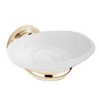 Мыльница стеклянная настенная, золото, Froufrou ZZ