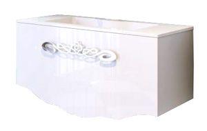 Тумба 85х44хh53см, подвесная, под раковину, (цв.белый, ручка цв.хром), Cher ZZ