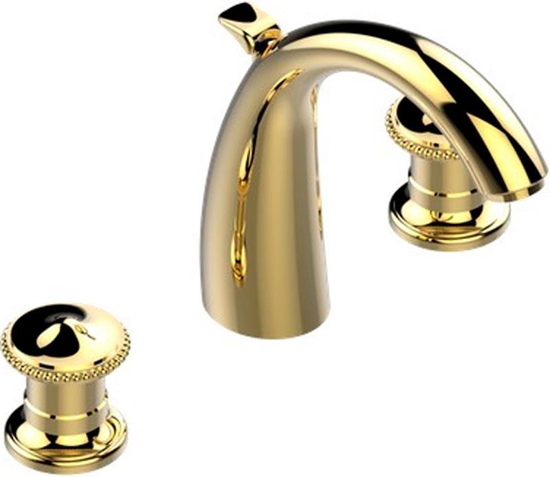 Смеситель на раковину, на 3 отв., с д.к. (цв. латунь (Luxbrass)) Vendome ZZ