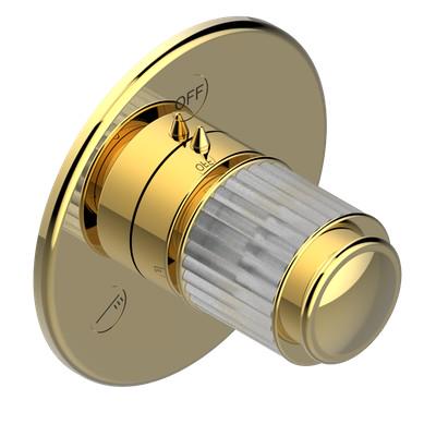 Распределитель потока воды на 3 потребителя воды, встр. в стену, с внутр.частью (резьба вход 3/4, выход 1/2), (цв. золото (Dore))Jaipur Aragonite ZZ