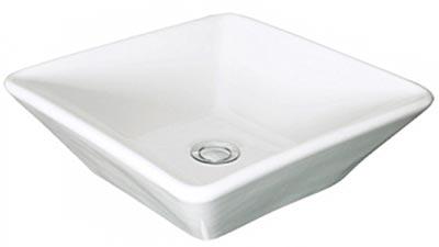 Раковина накладная на столешницу, квадратная 40х40хh13см, без отв.д/смесителя, Signa ZZ