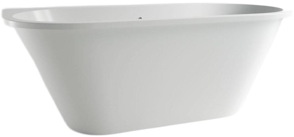 Ванна 1685х770хh620мм, пристенная, интегрир.слив перелив, д/к в цвет ванны в компл.,(иск.камень Soft rock цв.белый мат), Galatea ZZ