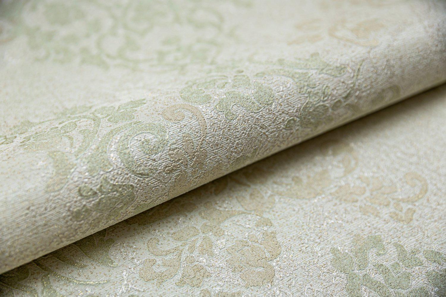 Обои виниловые Флора, мотив, салатовый ZZ