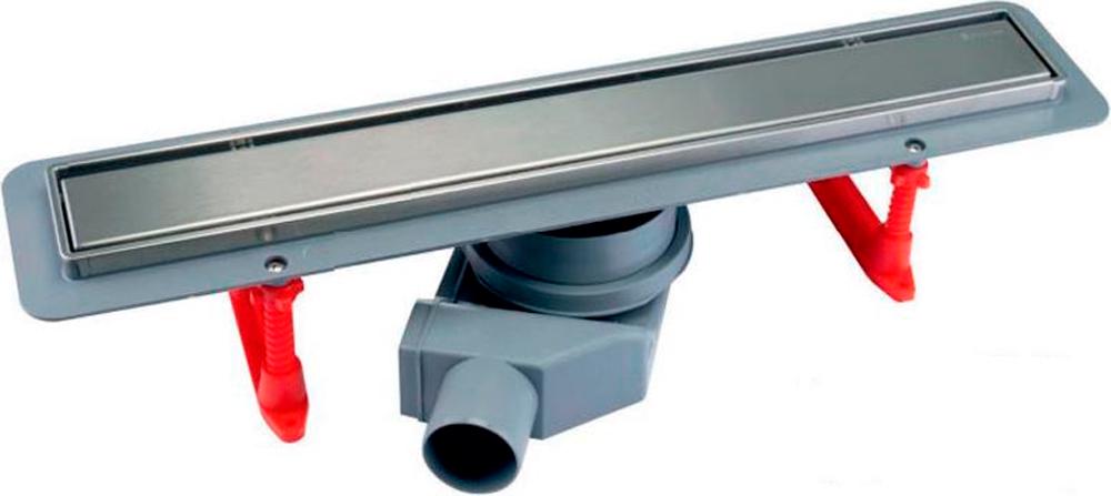 Дренажн.канал 550мм,готовый компл,сифон d50 вых.вбок 48л/мин,затвор(сухой/гидро),мин h монтажа 52мм, 2х стор.вставка цв.мат.хром/под плитку,Betto Line