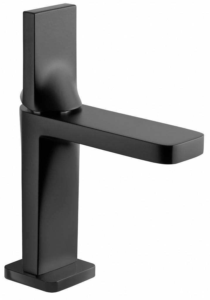 Смеситель для раковины, БЕЗ д/к, (цв. черный/хром), Line ZZ