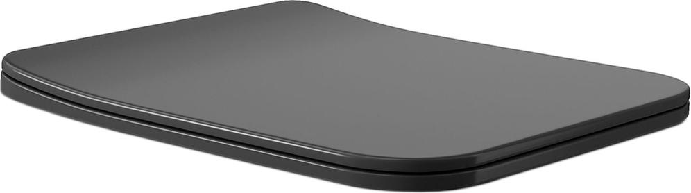 Сиденье для унитаза, с микролифтом, (цв.черный матовый), Macio ZZ