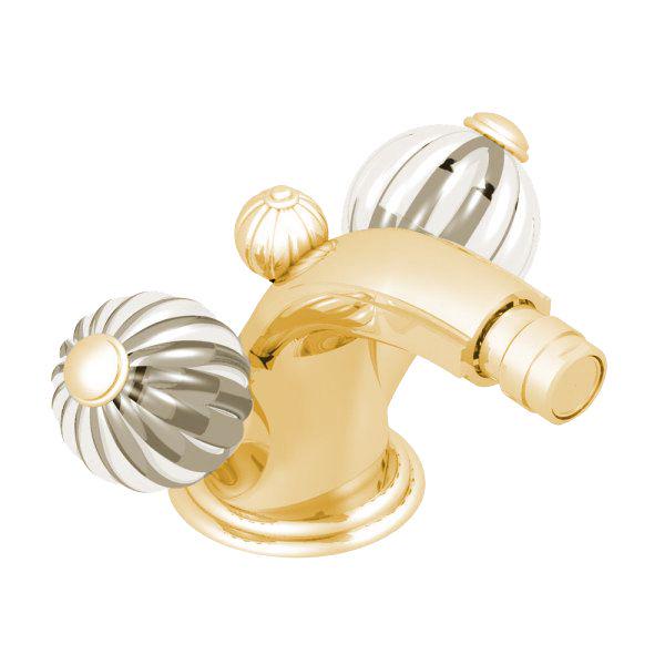 Смеситель для биде, с д.к., (цв. золото (Dore)) Mandarine cristal clair ZZ