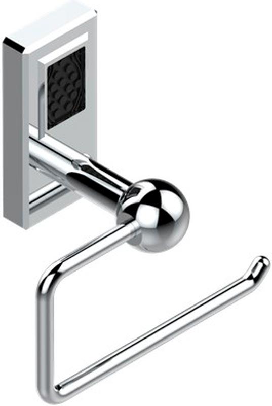 Держатель туал.бумаги открытый (цв.хром, вставка черного хрусталя Lalique), Metropolis Black Cristal ZZ