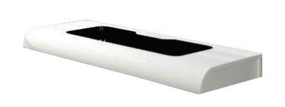 Раковина 100х42см, 1 отв.д/смес., (полимер. цв.чёрно-белая (чёрная чаша)), Yonne ZZ