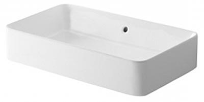 Раковина накладная на столешницу, прямоугольная, 60х35хh12см, без отв.д/смесителя, с переливом, Sanilife ZZ