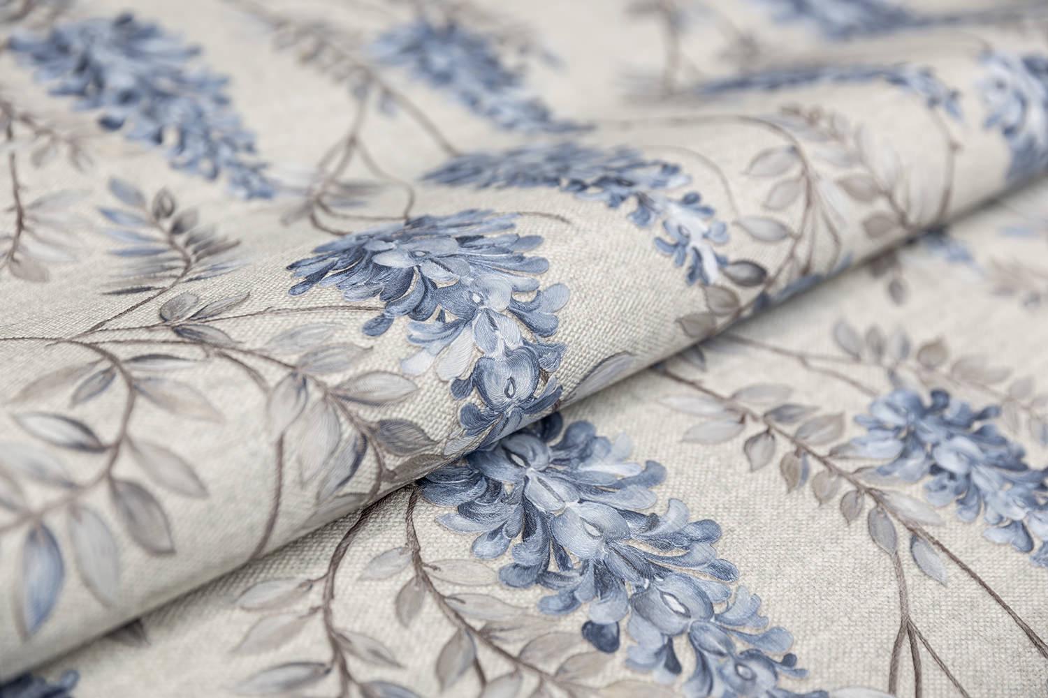 Обои виниловые Эдем, мотив, серо-синий ZZ