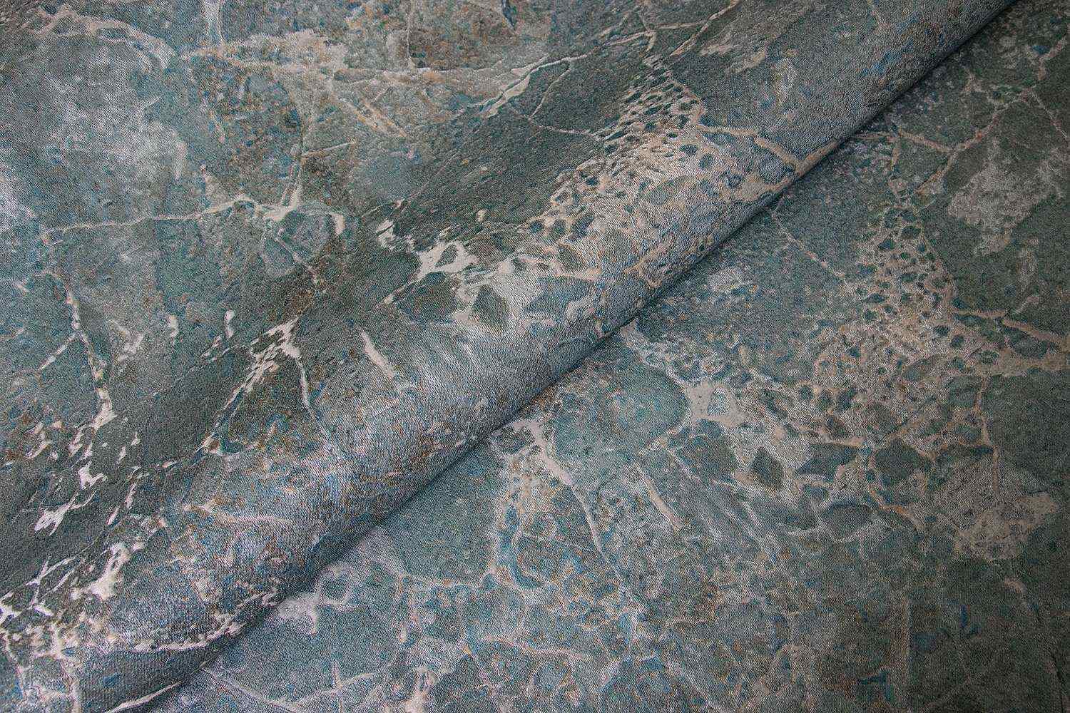 Обои виниловые Мармарос, мотив, зеленый ZZ