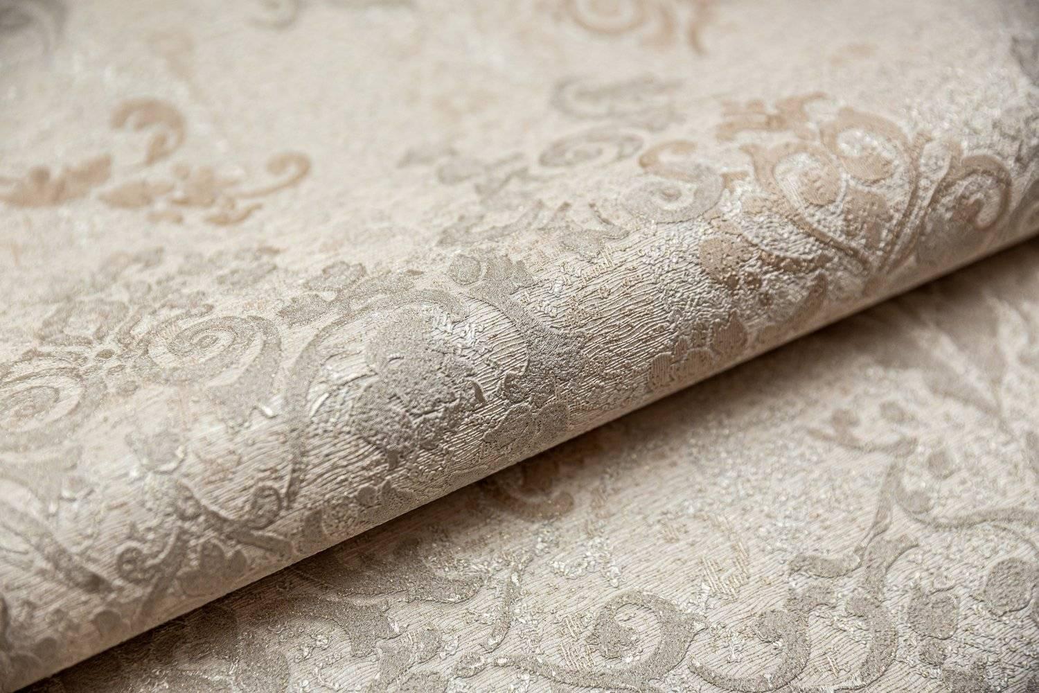 Обои виниловые Флора, мотив, бежевый ZZ