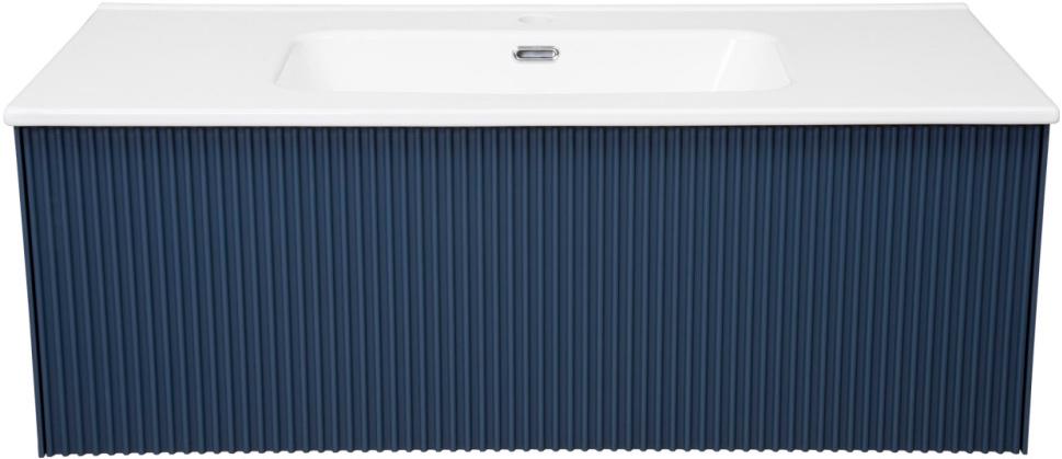 Тумба под раковину, с 1 выкатным ящиком, 952x455хh355мм, без раковины/столешницы , (цв.синий матовый), Terra ZZ