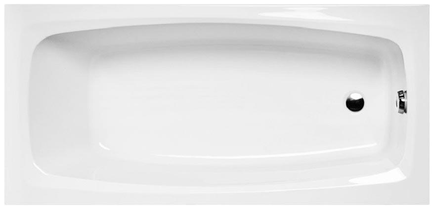 Ванна 170х70см, без ножек/рамы, панелей, слива-перелива, (акрил цв.белый), Valencia ZZ