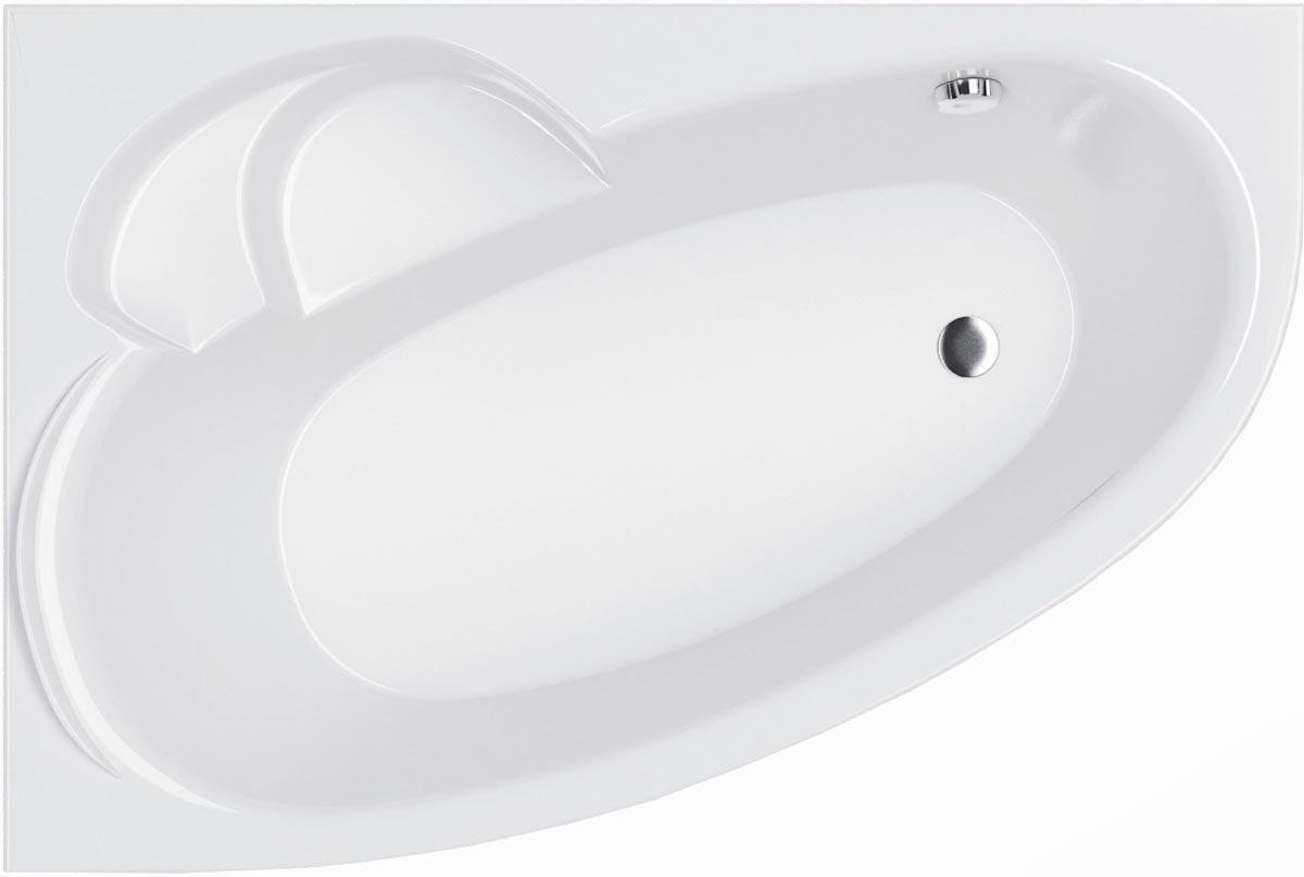 Ванна 170х110см, асиметричная, Левая, без ножек/рамы, панелей, слива-перелива, (акрил цв.белый), Katrina ZZ