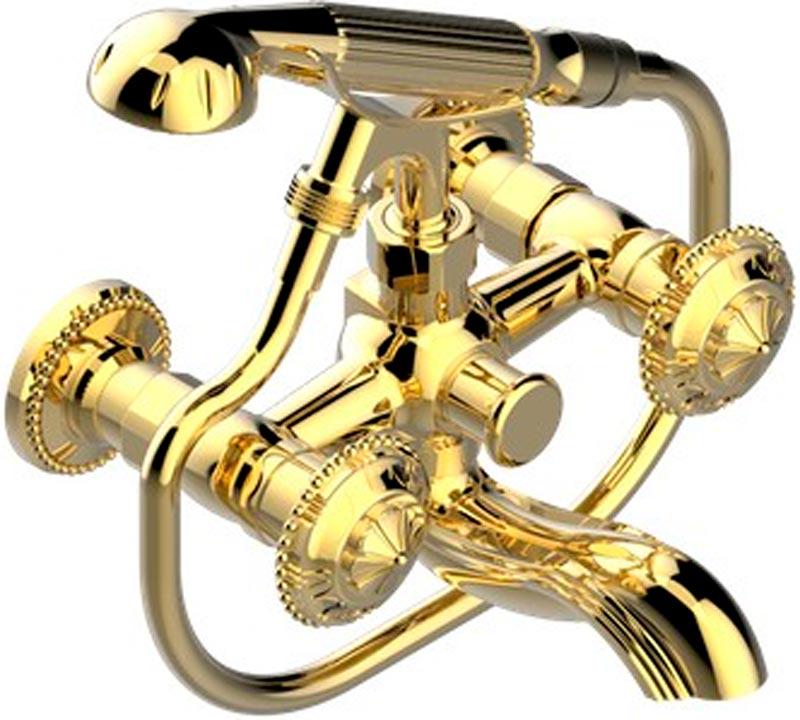 Смеситель на ванну с душ.гарн., (цв. латунь (Luxbrass)) Versailles ZZ