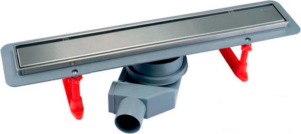 Дренажн.канал 750мм,готовый компл,сифон d50 вых.вбок 48л/мин,затвор(сухой/гидро),мин h монтажа 52мм, 2х стор.вставка цв.мат.хром/под плитку,Betto Line