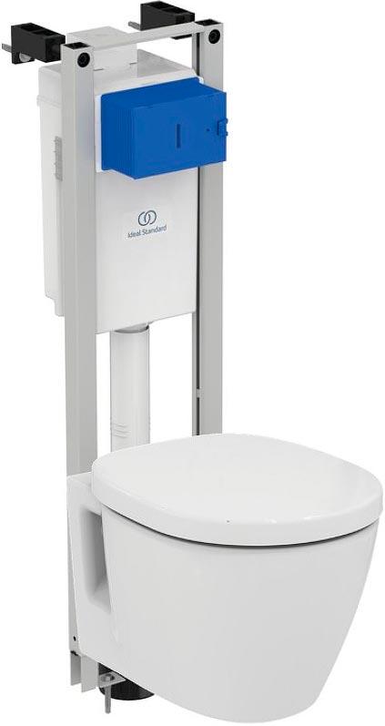 К-т: Унитаз подвесной, сиденье с микрол, сист.инсталляции, крепёж в компл., без клавиши смыва, Connect ZZ