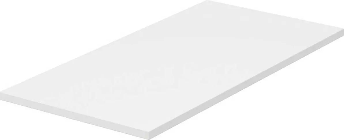 Столешница 250х505хh12мм, без выреза, с крепежом, (цв.белый лак глянец), Adapto ZZ