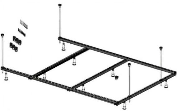 Усиленная рама 180х120см, для ванны Riho Castello ZZ