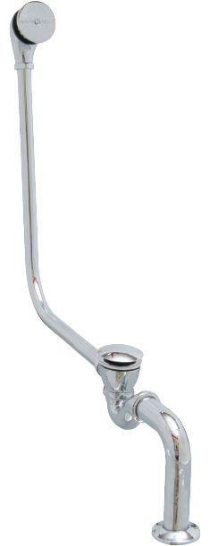 Слив-перелив для ванны с двумя вариантами (на выбор современный "Push Control" и классическая цепочка, и заглушка) цв. хром, Victoria Albert XX