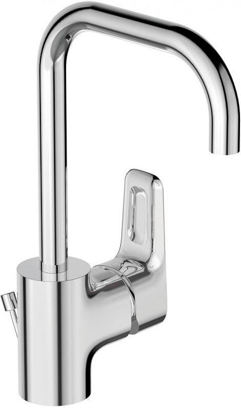 Смеситель для раковины, с трубчатым поворотным изливом, с д/к, (цв.хром), Ceraplan lll ZZ